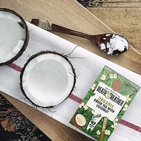 Green Tea with Coconut Tea 20 Bags - Heath & Heather - Green tea - Eco Natural Products