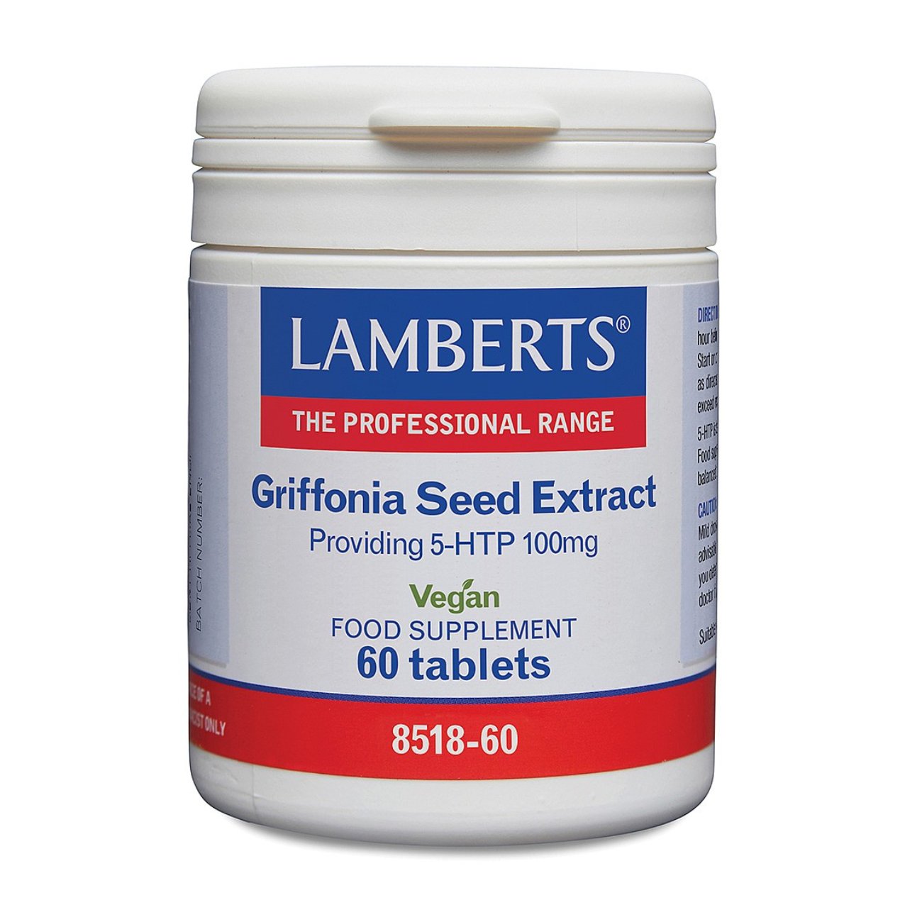 Griffonia Seed Extract 5 - HTP 60 Tablets - Lamberts - Food Supplement - Eco Natural Products