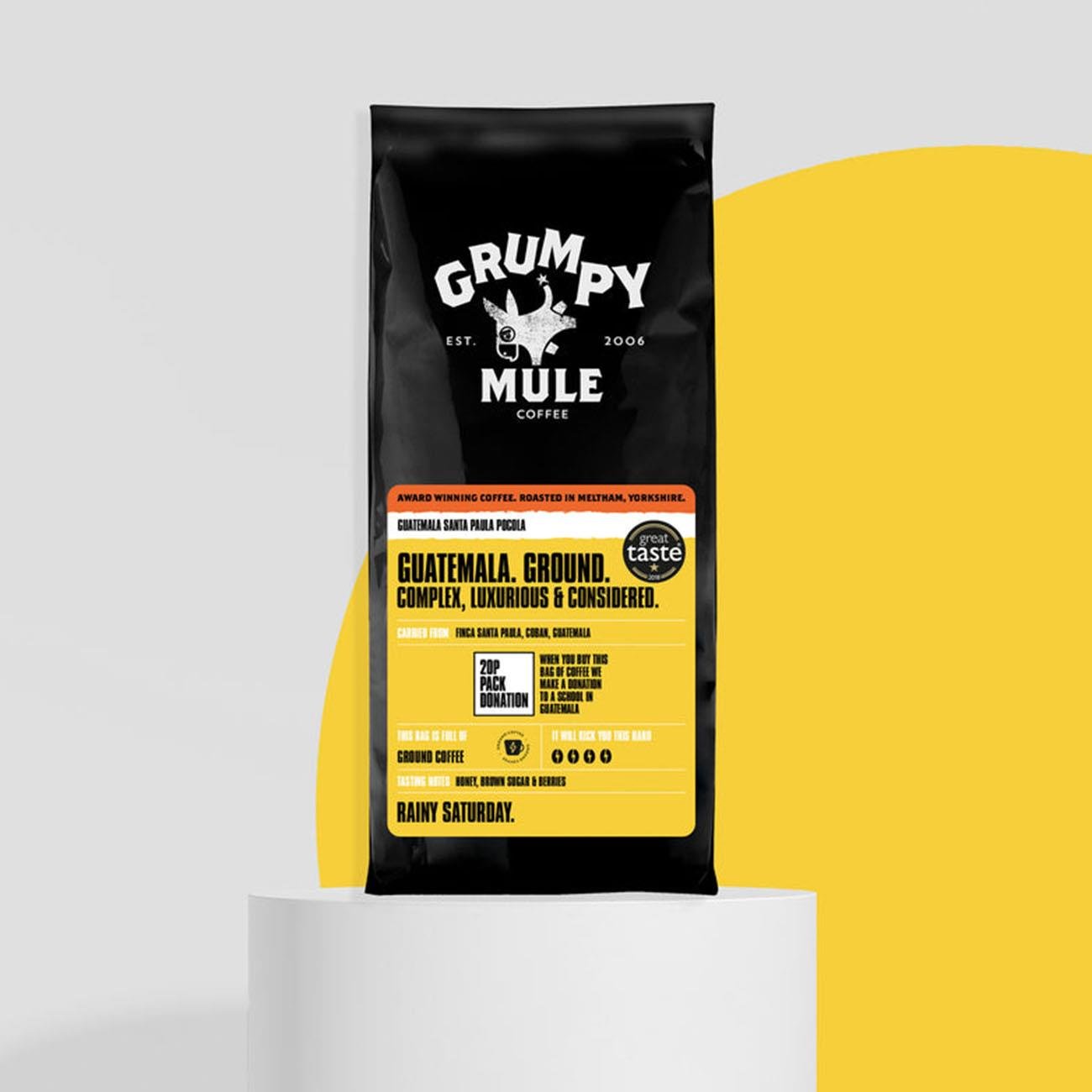 Guatemala Pocola Ground Coffee 227g - Eco Natural Products - Grumpy Mule Coffee - Coffee