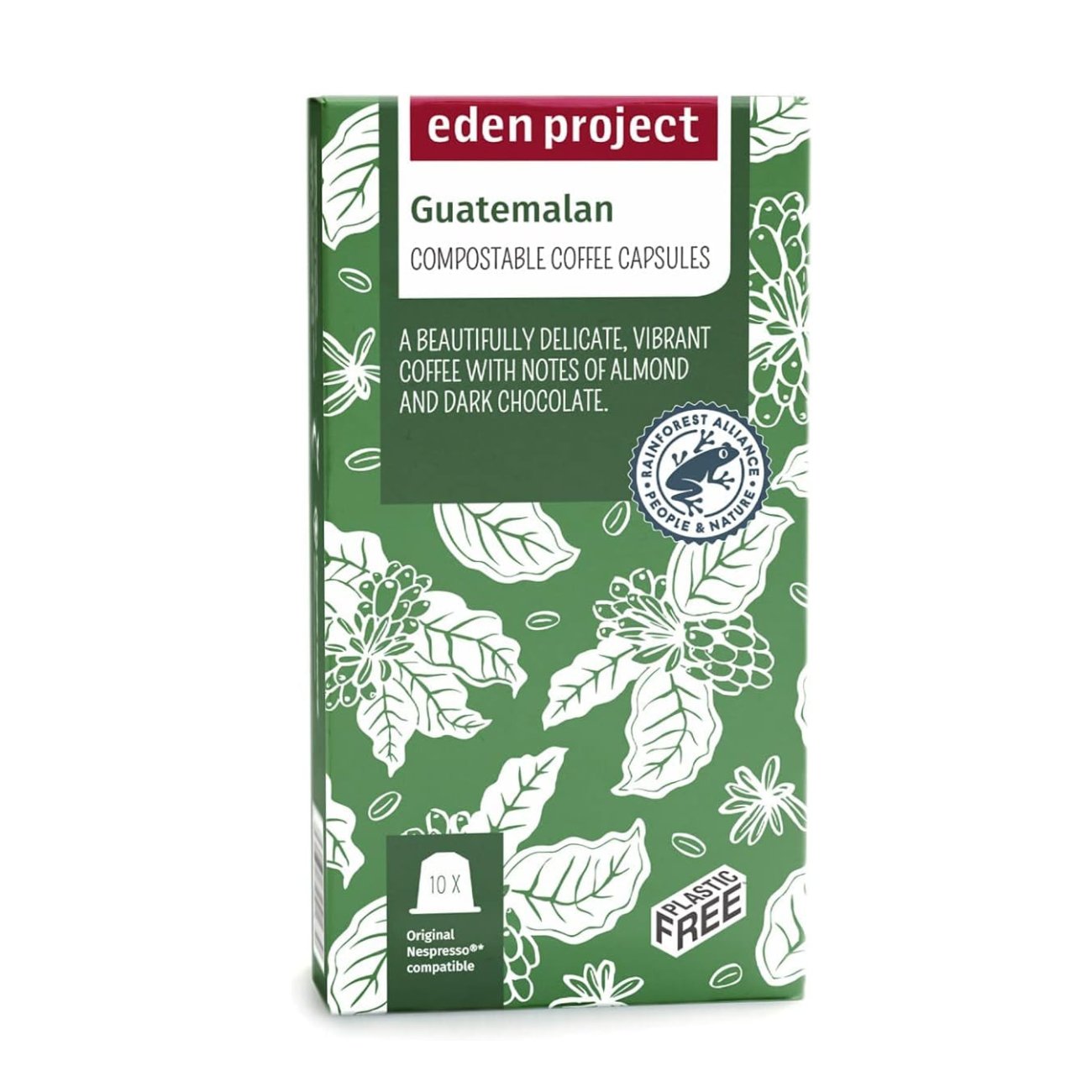 Guatemalan Coffee Capsules x 10 - Eco Natural Products - Eden Project - Coffee