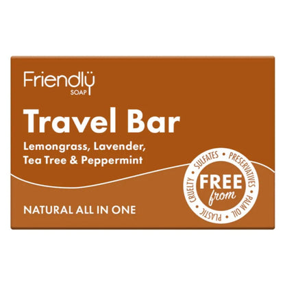 Hair and Body Bar Travel Soap 95g - Friendly Soap - Shampoo - Eco Natural Products