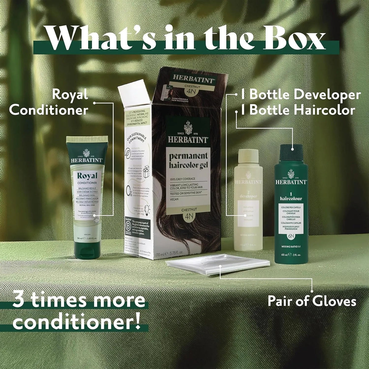 Hair Colour Black 1N 170ml - Herbatint - Hair Colour - Herbatint