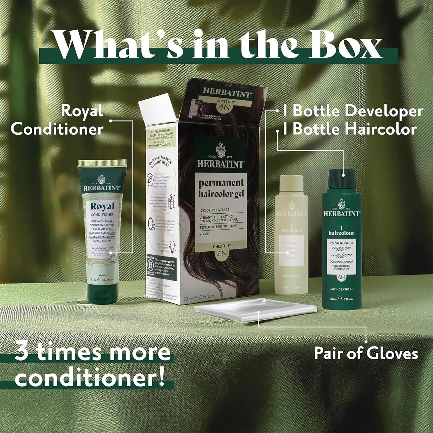 Hair Colour Blonde 7N 170ml - Herbatint - Hair Colour - Herbatint