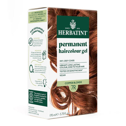 Hair Colour Copper Blonde 7R 170ml - Herbatint - Hair Colour - Herbatint