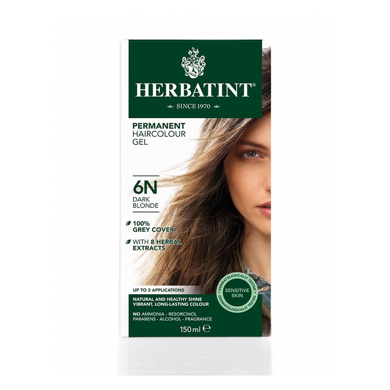 Hair Colour Dark Blonde 6N 150ml - Eco Natural Products - Herbatint - Hair Colour