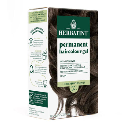 Hair Colour Light Ash Chestnut 5C 170ml - Herbatint - Hair Colour - Herbatint