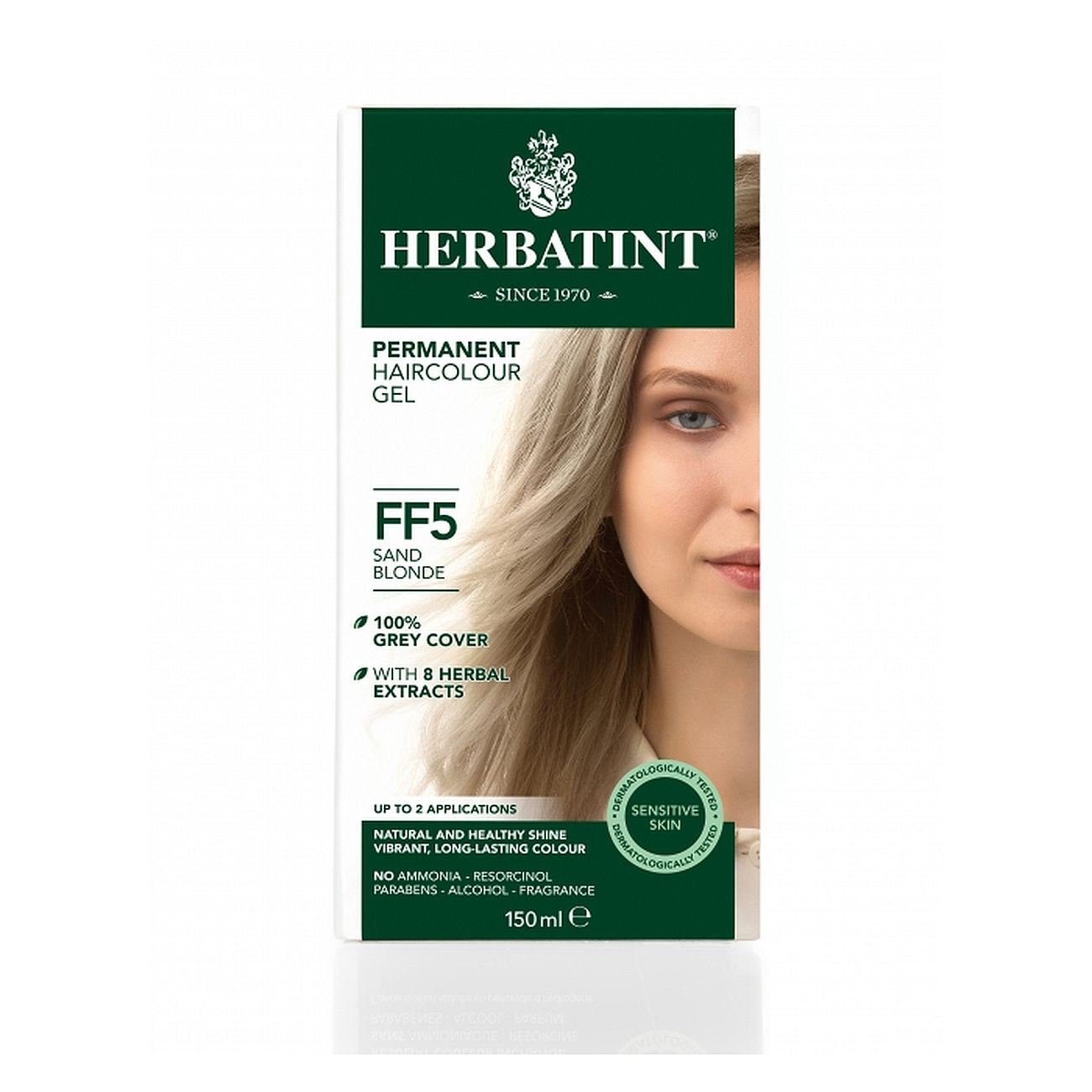 Hair Colour Sand Blonde FF5 150ml - Eco Natural Products - Herbatint - Hair Colour