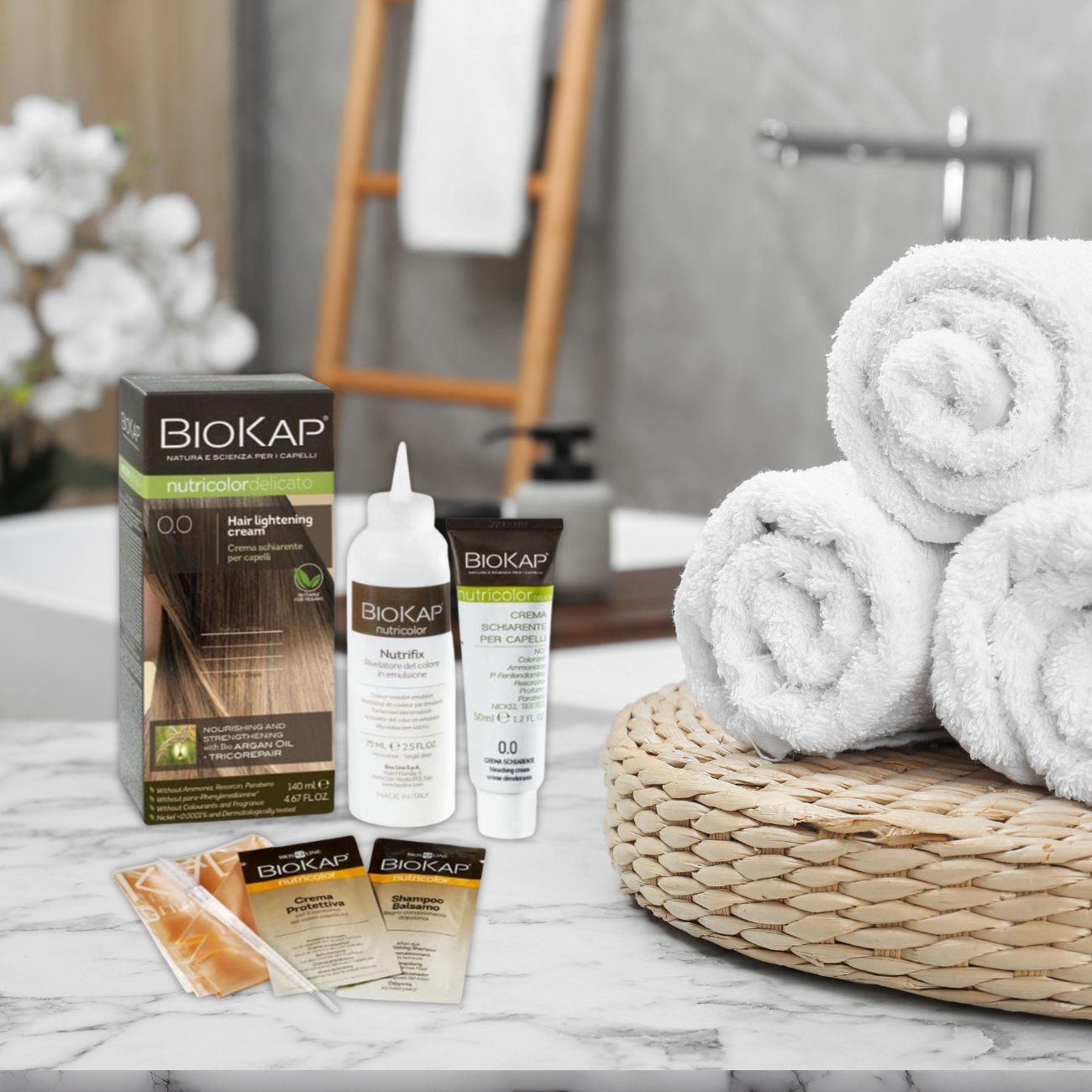 Hair Lightening Cream 0.0 140ml - BioKap - Hair Color - Eco Natural Products