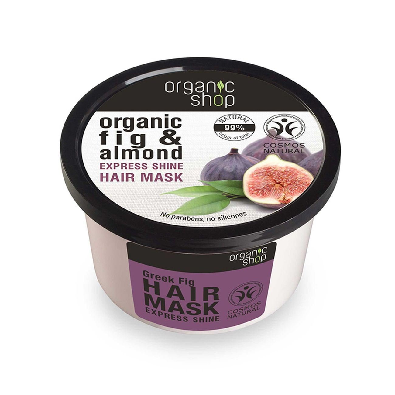 Hair Mask Express Shine Fig and Almond 250ml - Eco Natural Products - Organic Shop - Hair mask