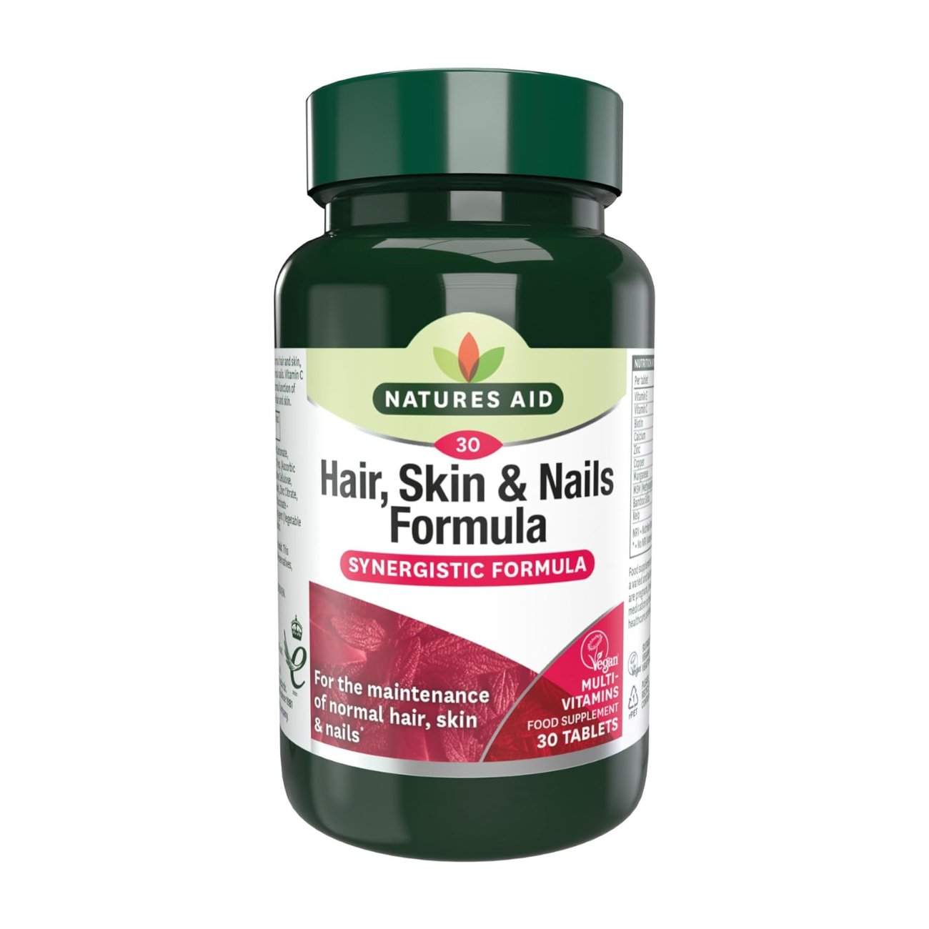 Hair, Skin and Nails Formula 30 Tablets - Natures Aid - Vitamins & Supplements - Eco Natural Products