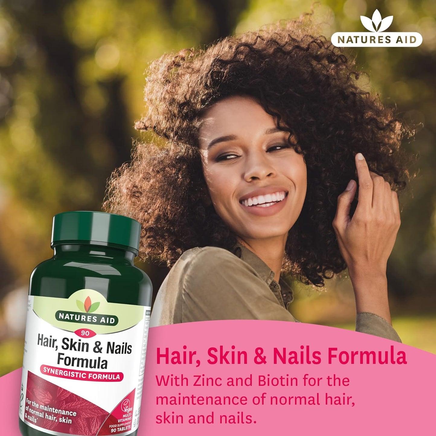 Hair, Skin and Nails Formula 30 Tablets - Natures Aid - Vitamins & Supplements - Eco Natural Products