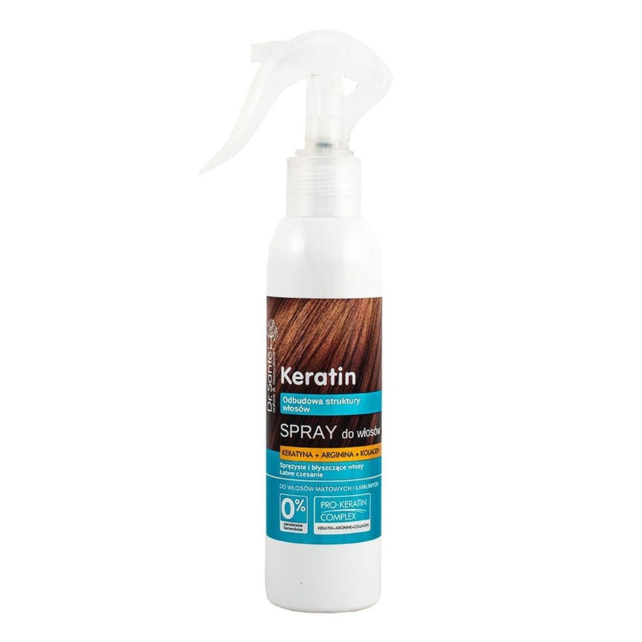 Hair Spray Keratin for Brittle and Shiny Hair Restoration 150ml - Dr. Sante - Hair Spray - Eco Natural Products