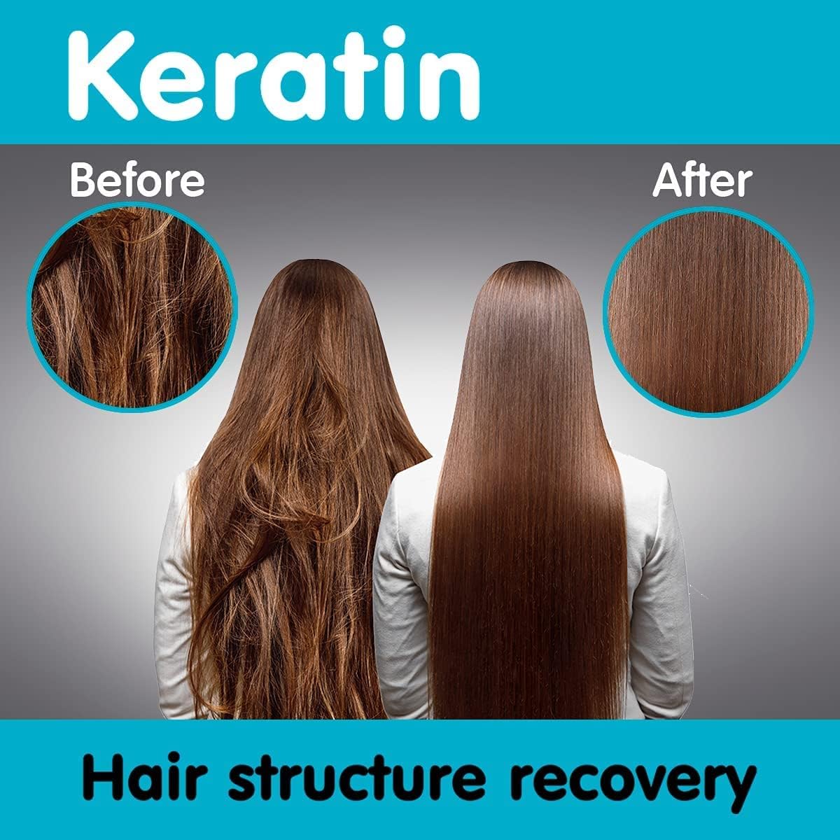 Hair Spray Keratin for Brittle and Shiny Hair Restoration 150ml - Eco Natural Products - Dr. Sante - Hair Spray