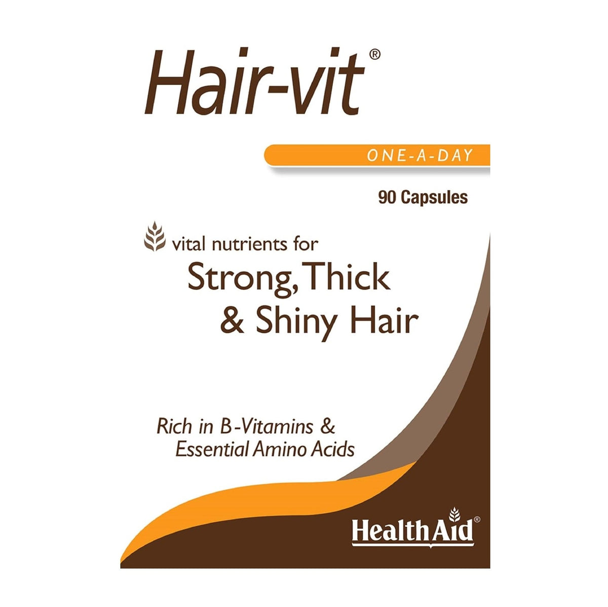 Hair - vit 90 Capsules - HealthAid - Food Supplement - Eco Natural Products