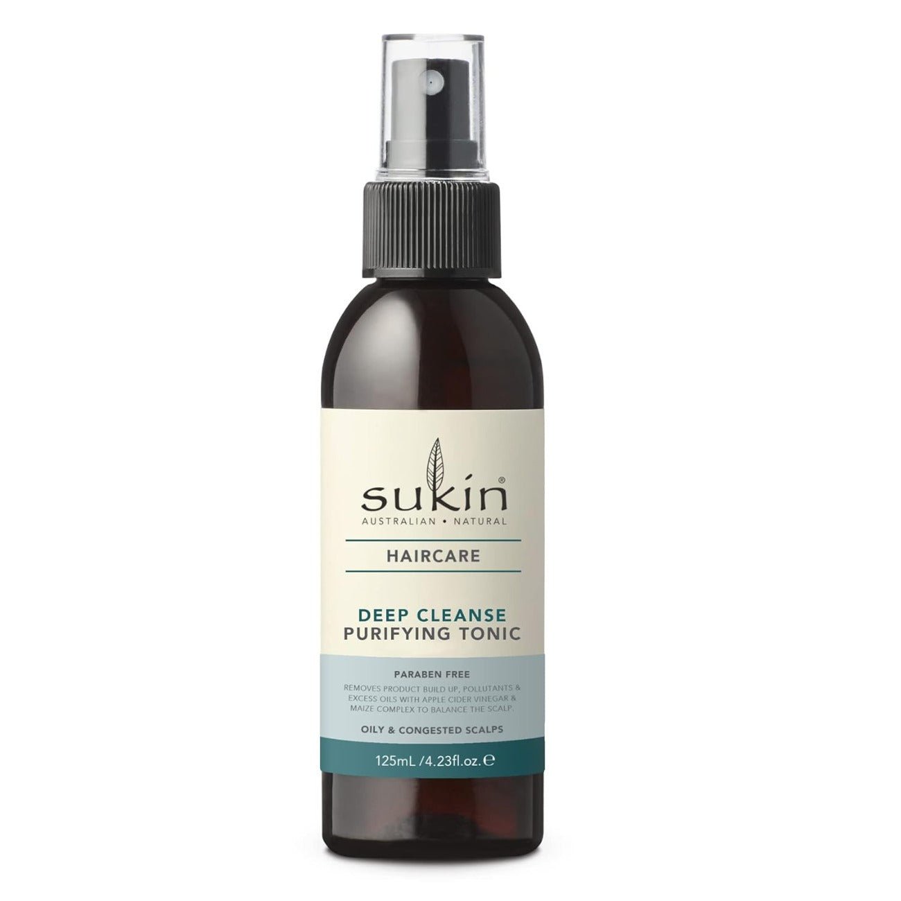 Haircare Deep Cleanse Purifying Tonic 125ml - Eco Natural Products - Sukin - Hair tonic