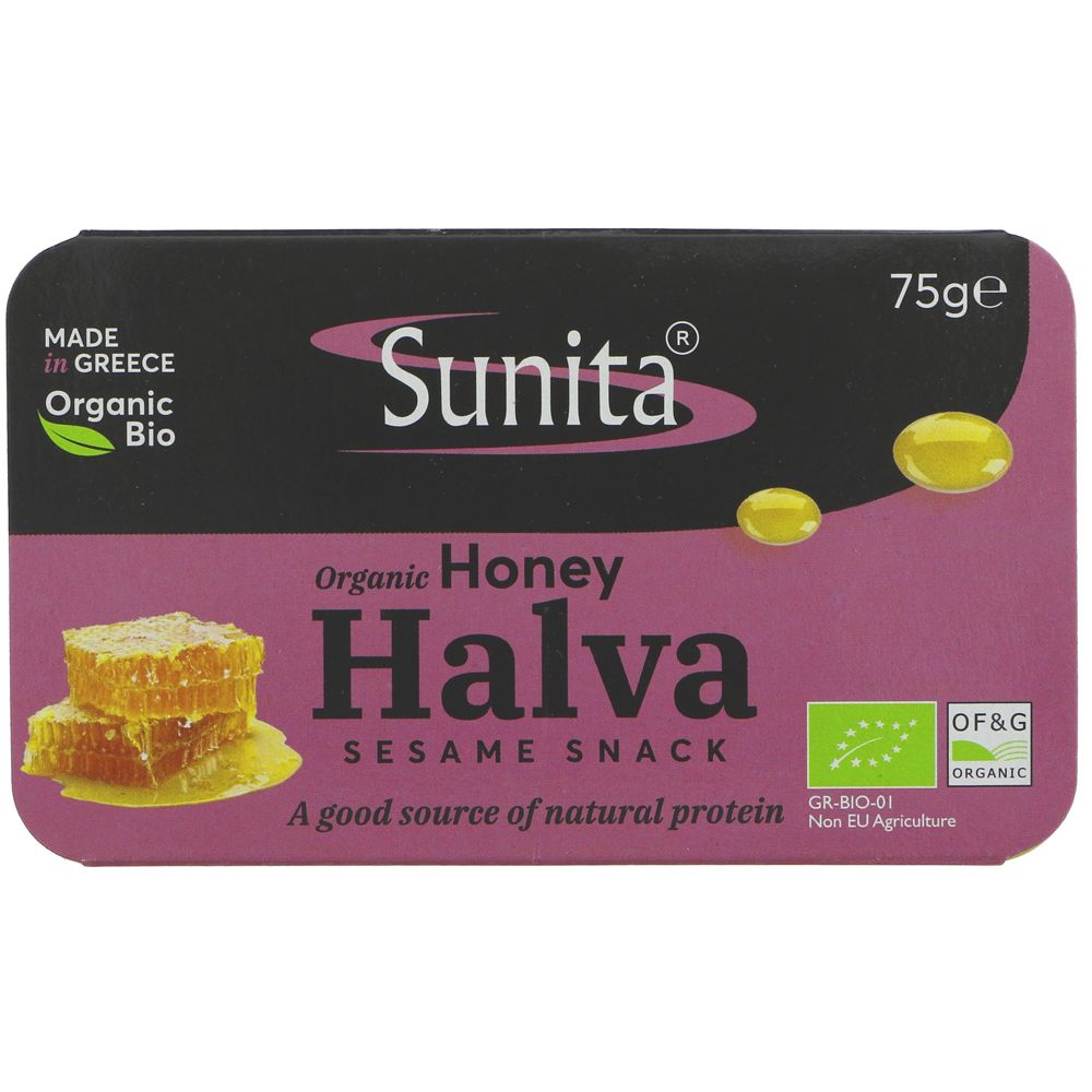 Organic Plain Honey Halva 75g