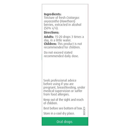 Hawthorn Crataegus Tincture Drops 50ml - A. Vogel - Herbal Supplement - Eco Natural Products