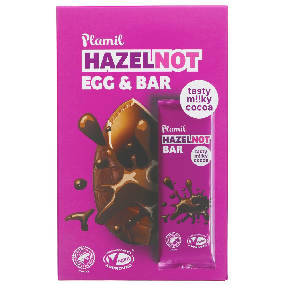Hazelnut Chocolate Easter Egg and Bar 125g - Plamil - Chocolates - Plamil