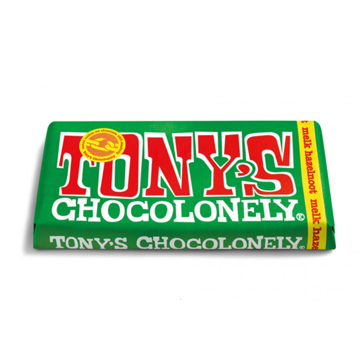 Hazelnut Milk Chocolate Bar 180g - Tony's Chocolonely - Chocolate Bar - Eco Natural Products