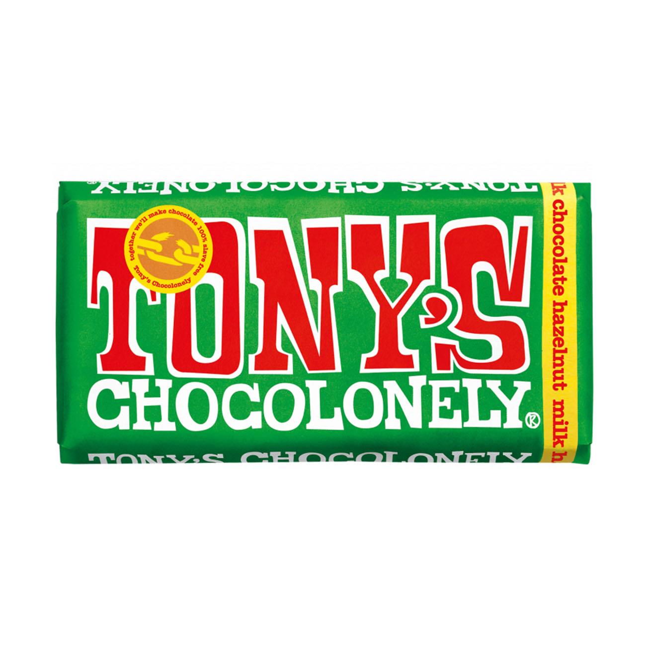 Hazelnut Milk Chocolate Bar 180g - Eco Natural Products - Tony's Chocolonely - Chocolate Bar