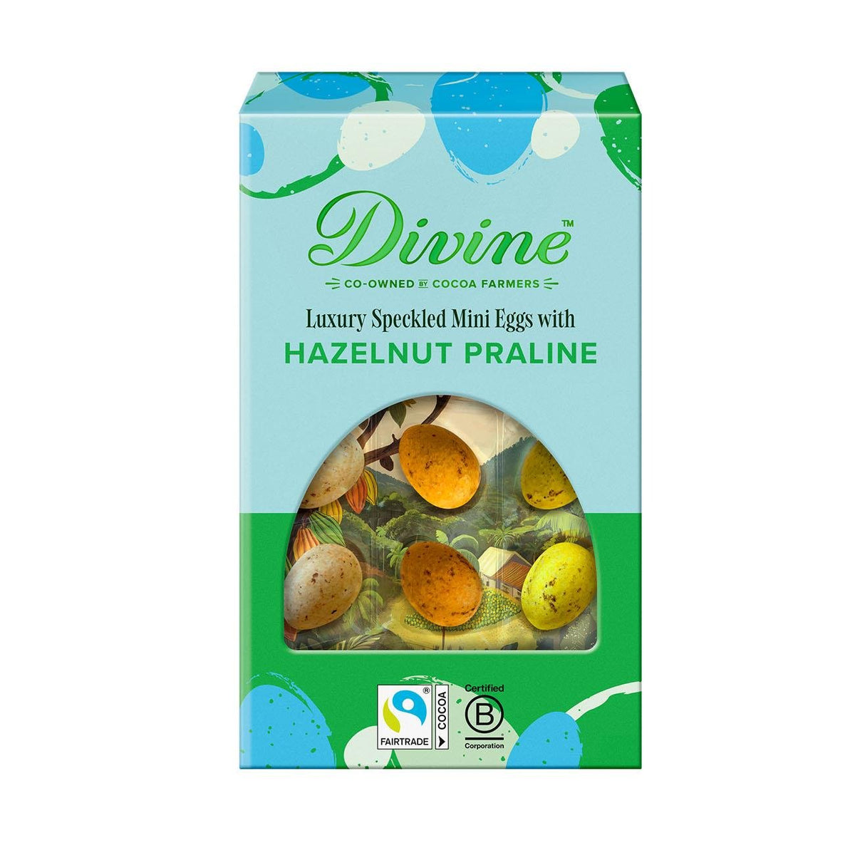 Hazelnut Praline Mini Easter Eggs 150g - Divine Chocolate - Divine Chocolate
