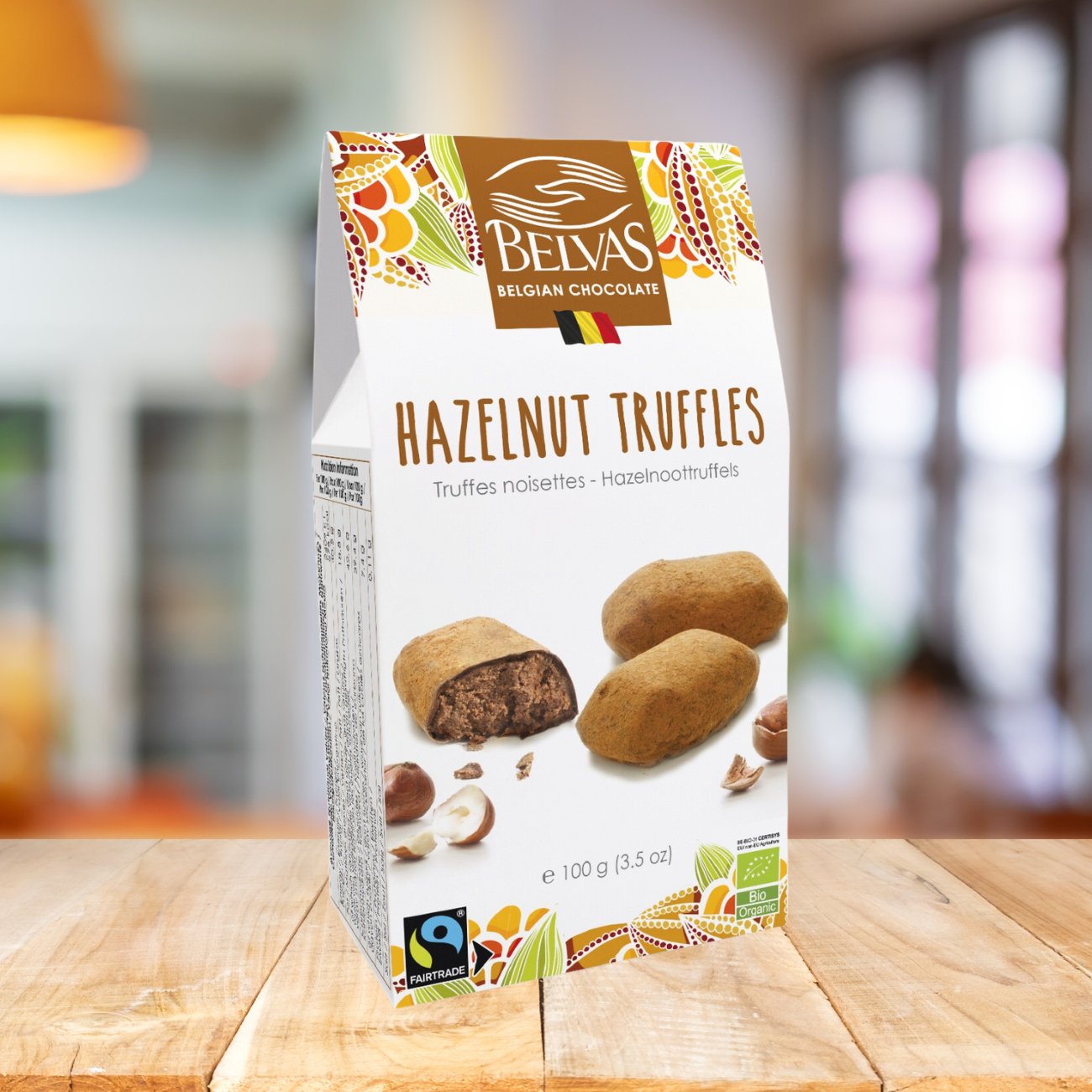 Hazelnut Truffles Chocolate 100g - Belvas - Chocolate - Eco Natural Products