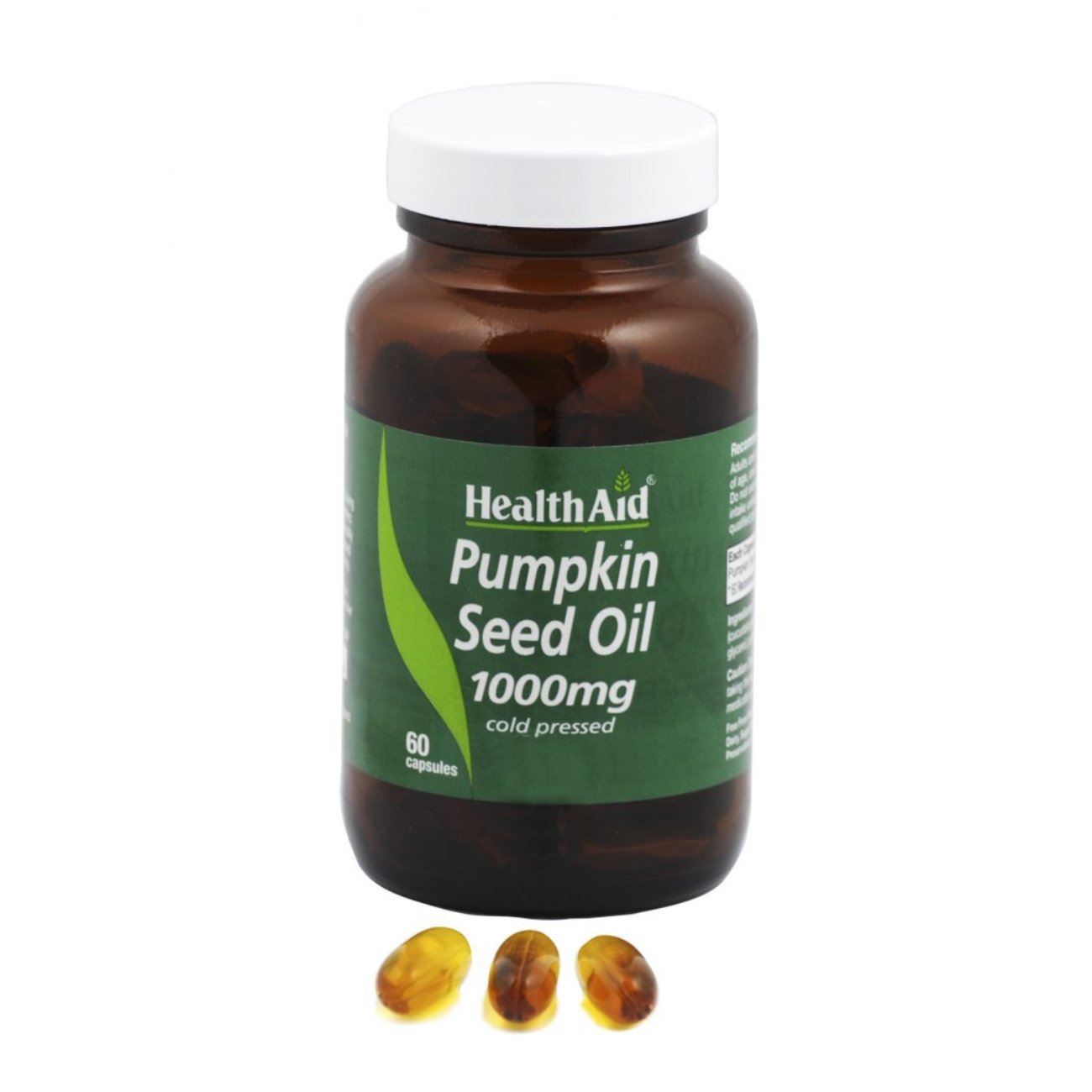 HealthAid Pumpkin Seed Oil 1000mg 60 Capsules - Eco Natural Products - HealthAid - Food Supplement