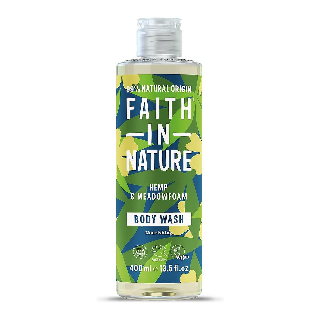 Hemp & Meadowfoam Body Wash 400ml - Eco Natural Products - Faith in Nature - Body Wash