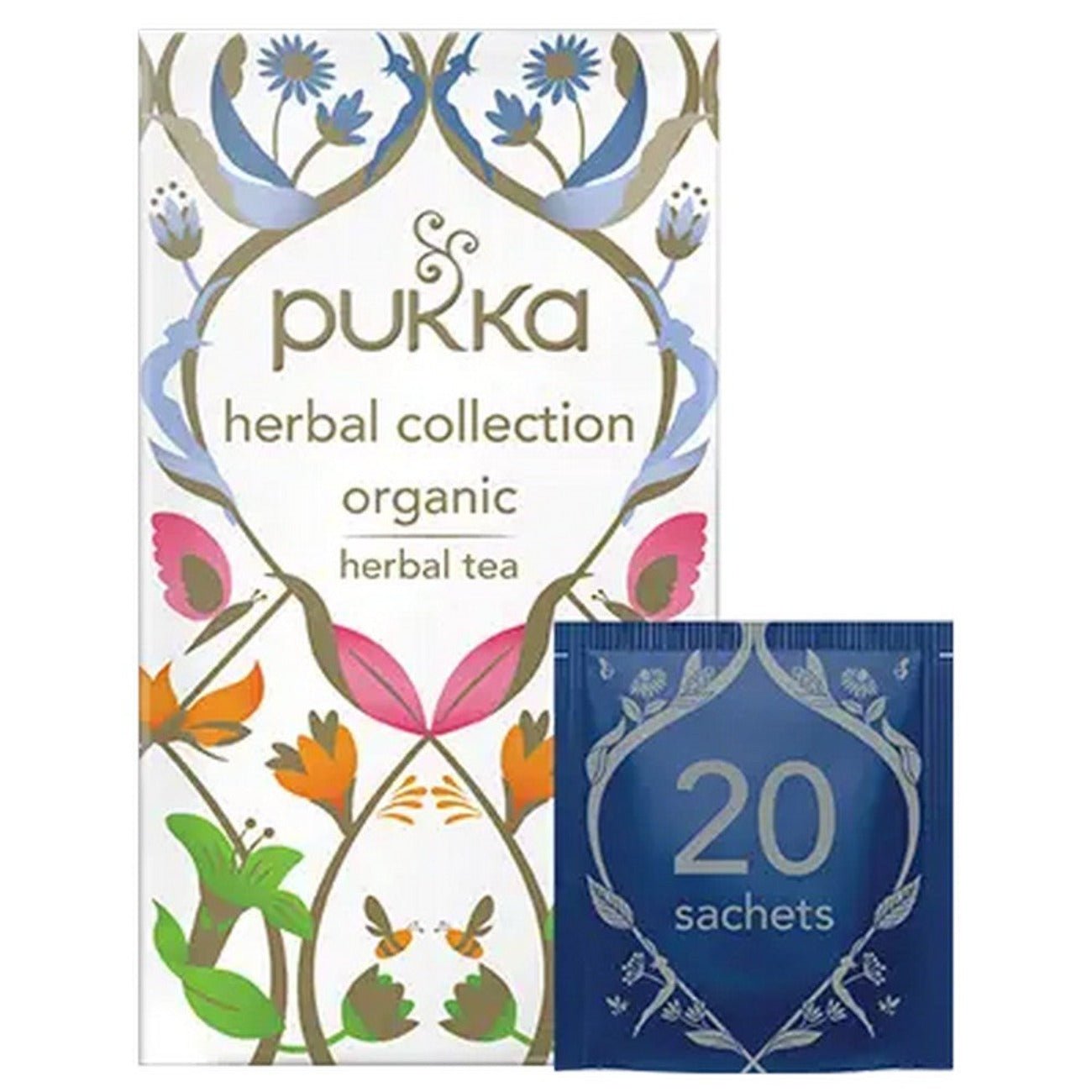 Herbal Collection Organic Tea 20 Sachets - Eco Natural Products - Pukka Herbs - Herbal tea