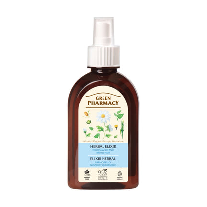 Herbal Elixir for Damaged, Brittle & Dyed Hair 250ml - Green Pharmacy - Conditioners - Eco Natural Products