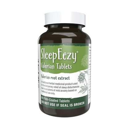 Herbal SleepEezy Valerin Root Extract 150mg Sleep Relief 60 Tablets - Natures Aid - Vitamins & Supplements - Eco Natural Products