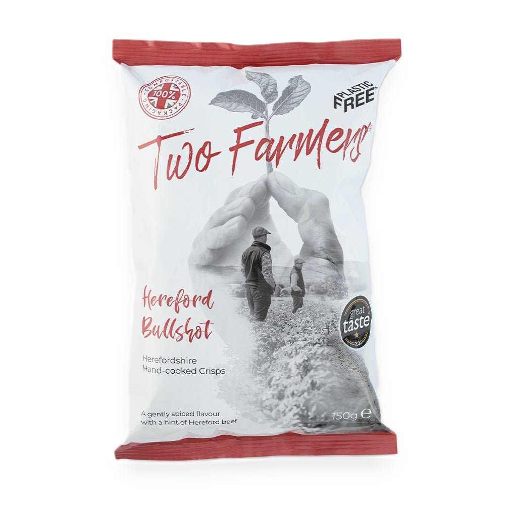 Hereford Bullshot Crisps 150g BBE 18.12.2024 - Eco Natural Products - Two Farmers - Crisps