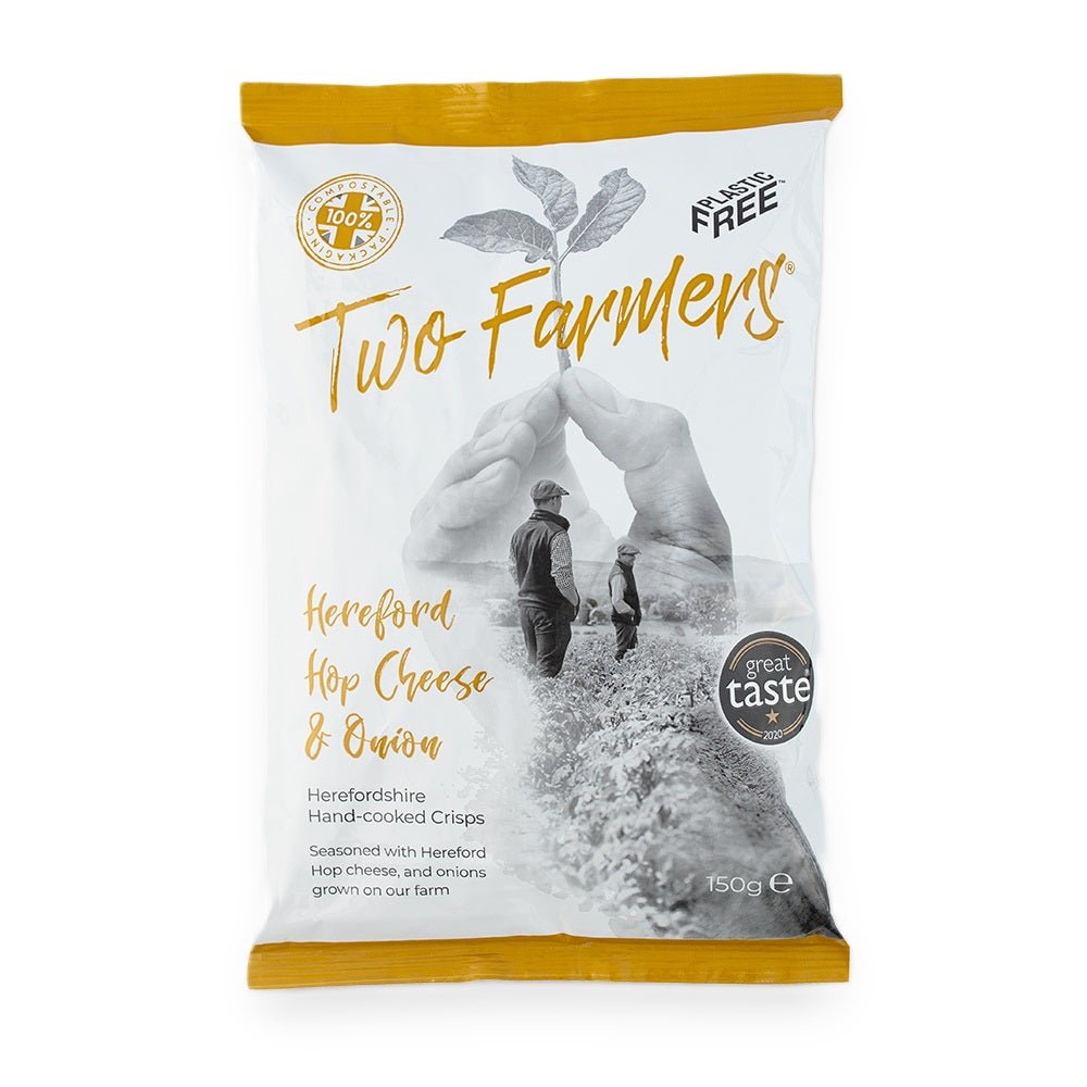 Hereford Hop Cheese & Onion Crisps 150g - Two Farmers - Potatoe Crisps - Eco Natural Products