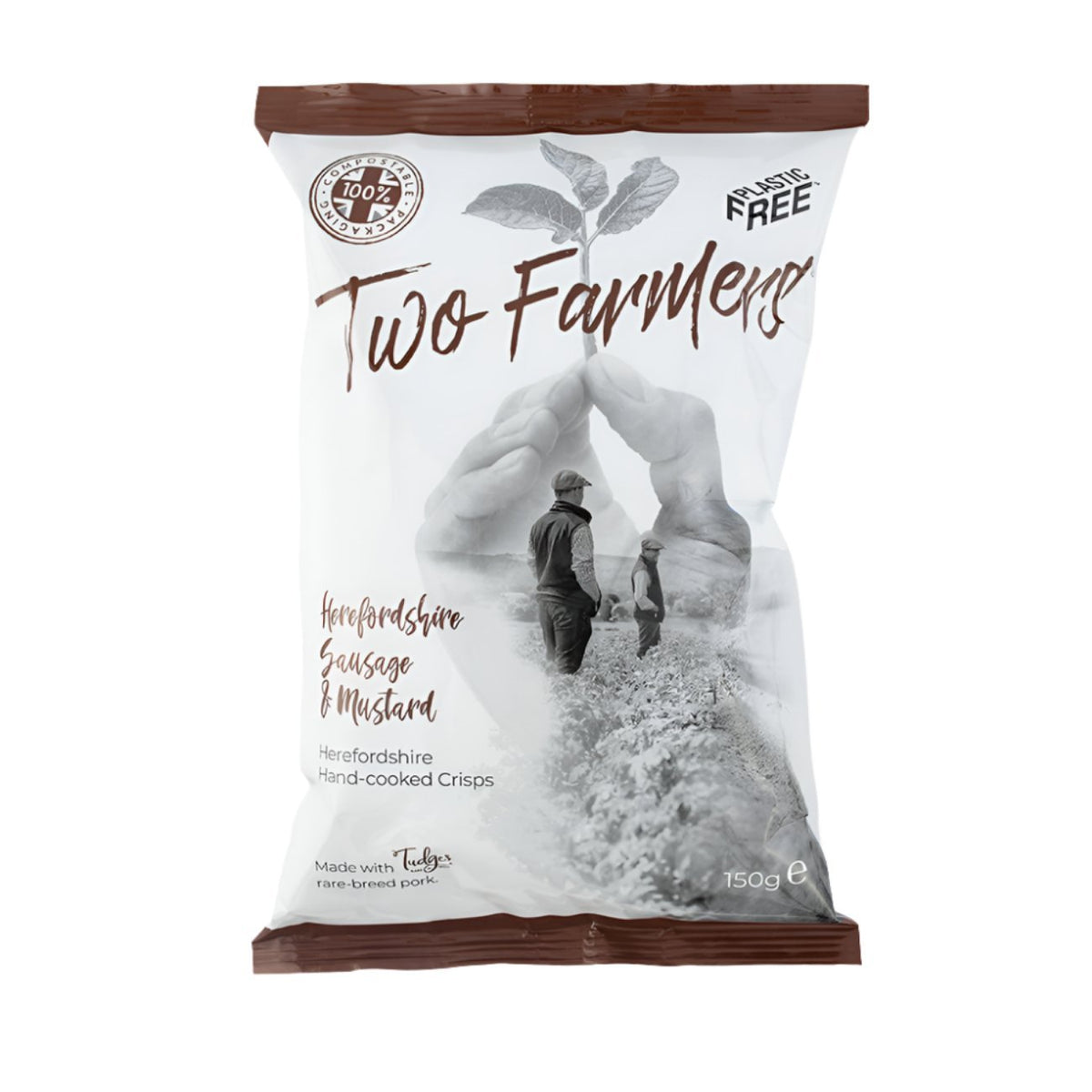 Herefordshire Sausage & Mustard 150g - Two Farmers - Snack - Eco Natural Products