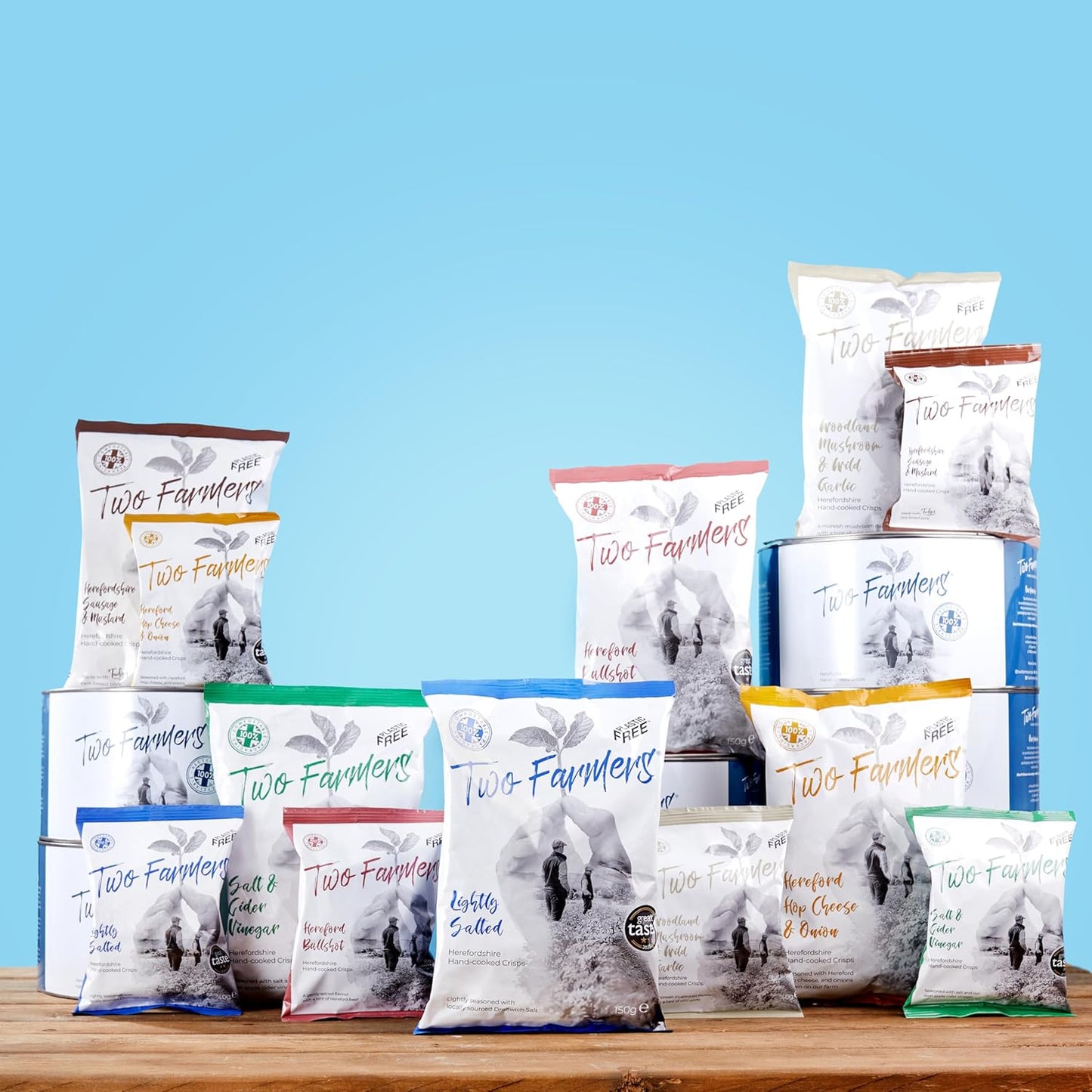 Herefordshire Sausage & Mustard 150g - Two Farmers - Snack - Eco Natural Products