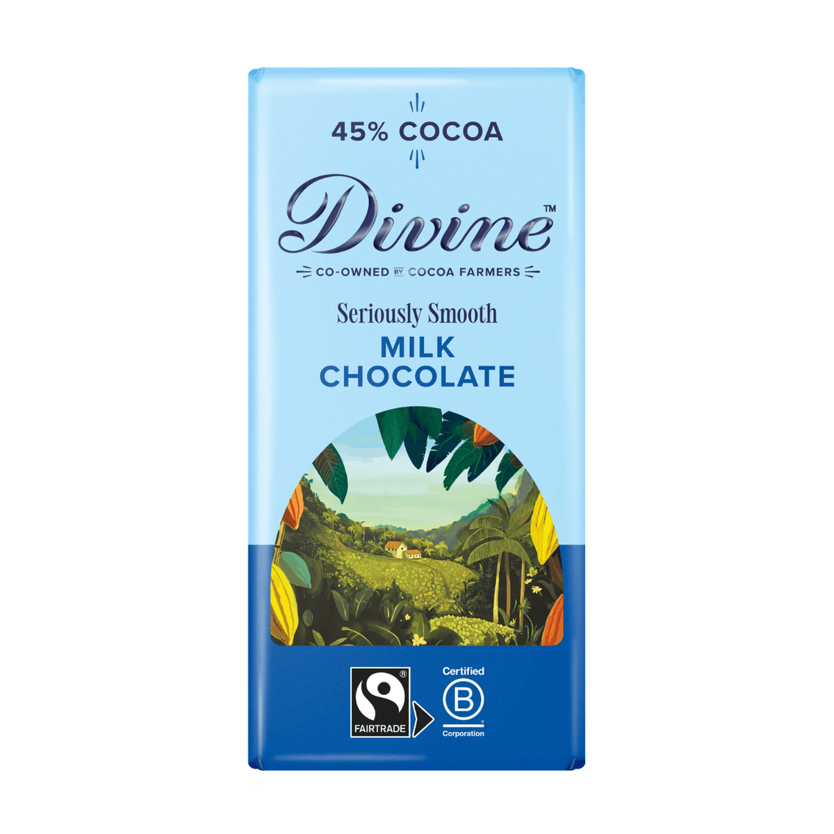 High Cocoa Milk Chocolate Bar 90g - Divine Chocolate - Chocolates - Divine Chocolate