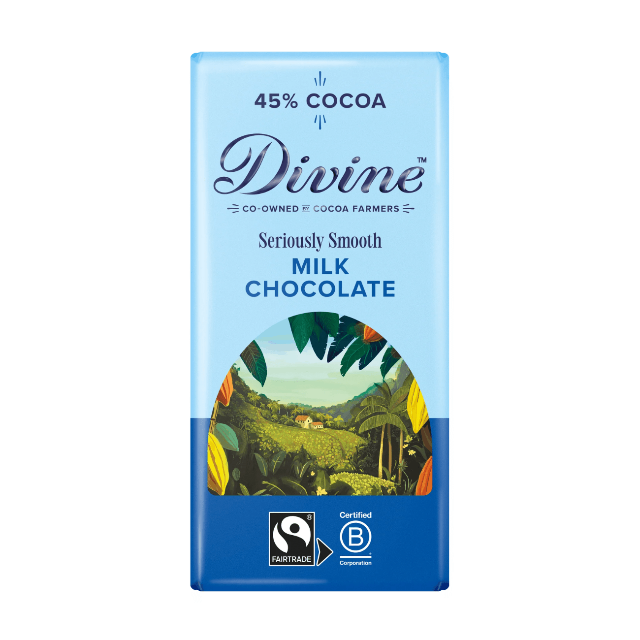 High Cocoa Milk Chocolate Bar 90g - Divine Chocolate - Chocolates - Divine Chocolate