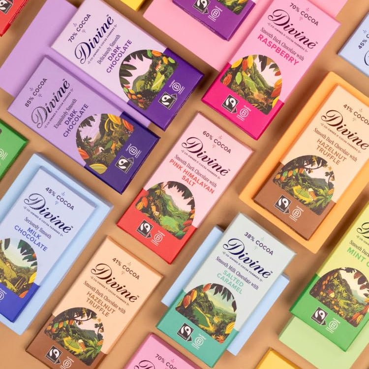High Cocoa Milk Chocolate Bar 90g - Divine Chocolate - Chocolates - Divine Chocolate