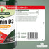 High Strength Vitamin D3 1000iu 180 Tablets - Eco Natural Products - Natures Aid - Food supplement