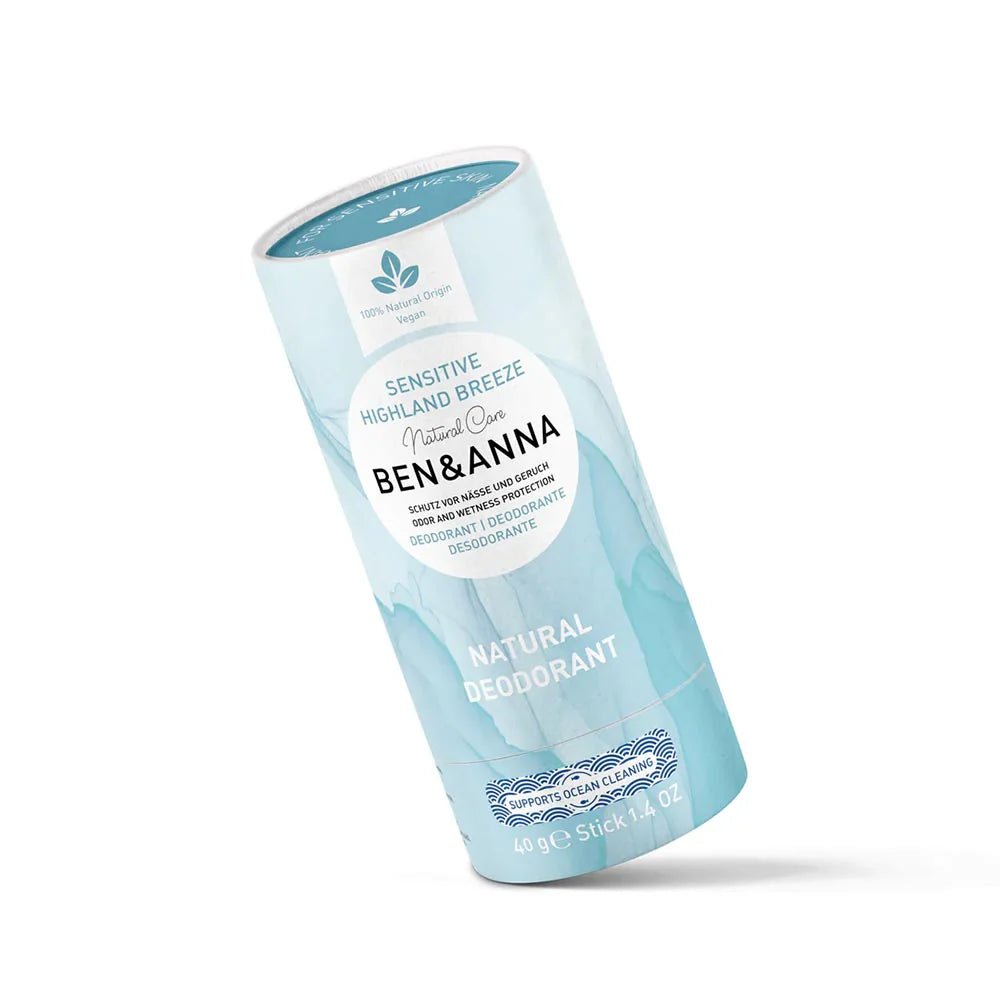Highland Breeze Sensitive Deodorant Papertube 40g - Ben & Anna - Deodorant - Eco Natural Products