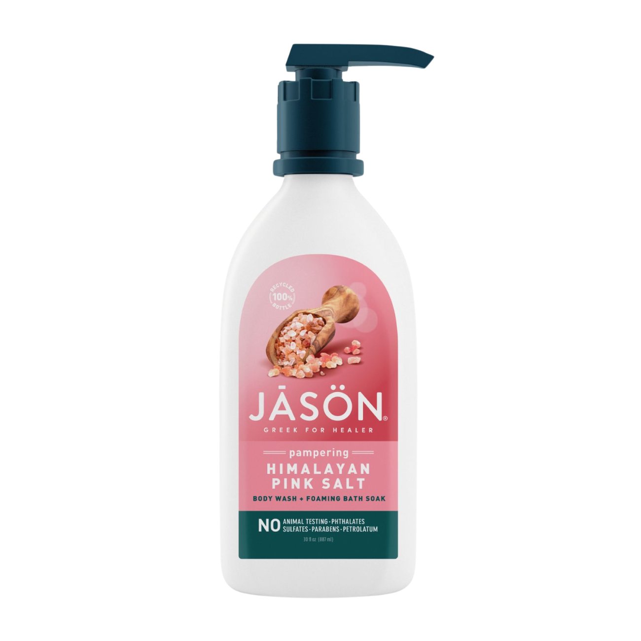 Himalayan Pink Salt Bodywash With Pump 887ml - Eco Natural Products - Jason - Body Wash