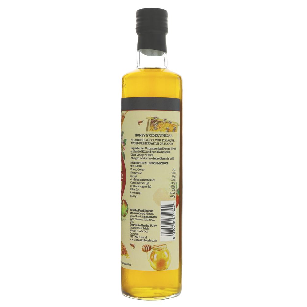 Honegar Honey and Apple Cider Vinegar 500ml - Eco Natural Products - Rayners Essentials - Vinegar