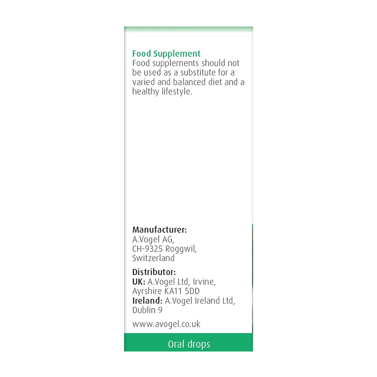 Horsenut Drops Aesculus Hippocastanum 50ml - Eco Natural Products - A. Vogel - Food Supplement