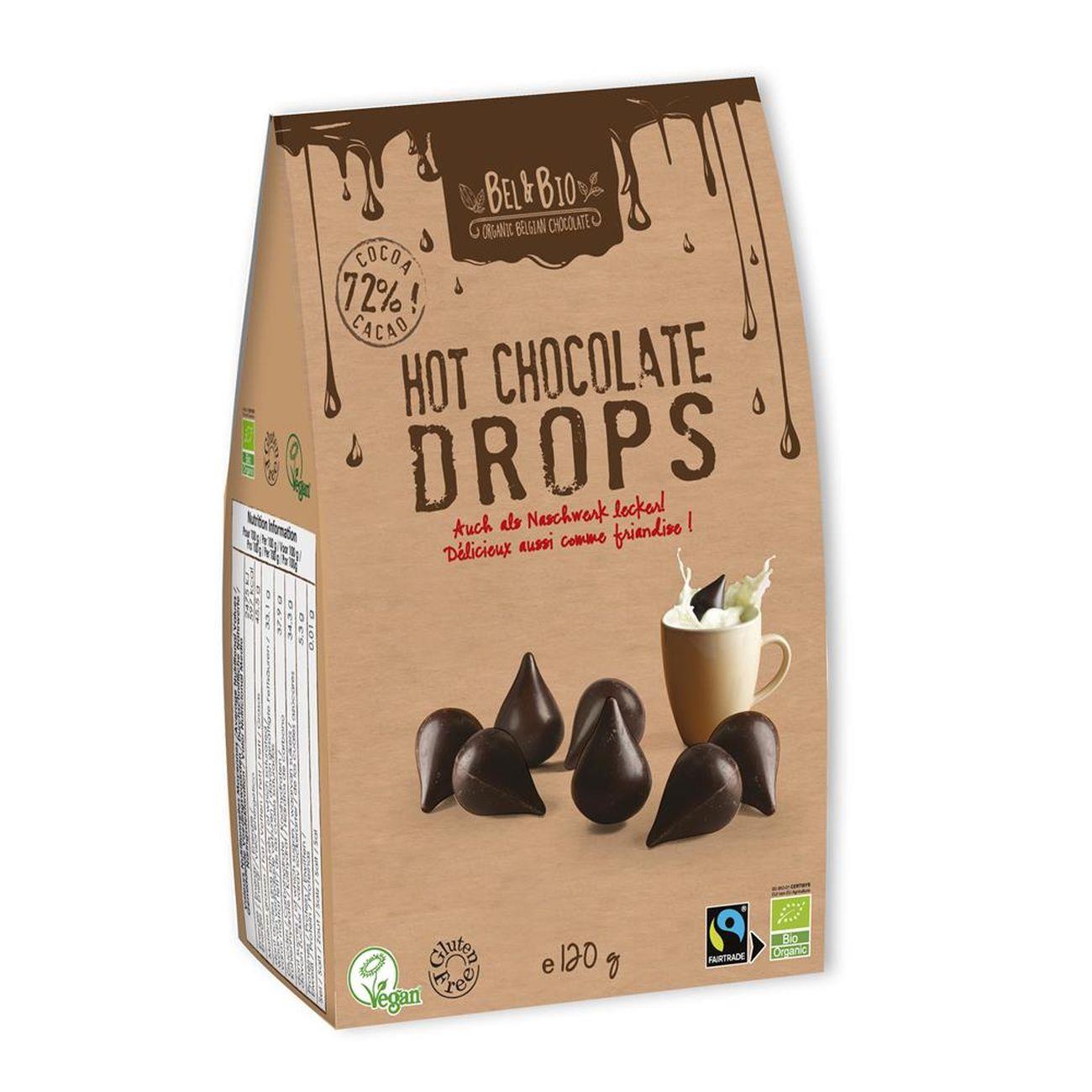 Hot Chocolate Drops 72% Cocoa Chocolate 120g - Belvas - Chocolate - Eco Natural Products