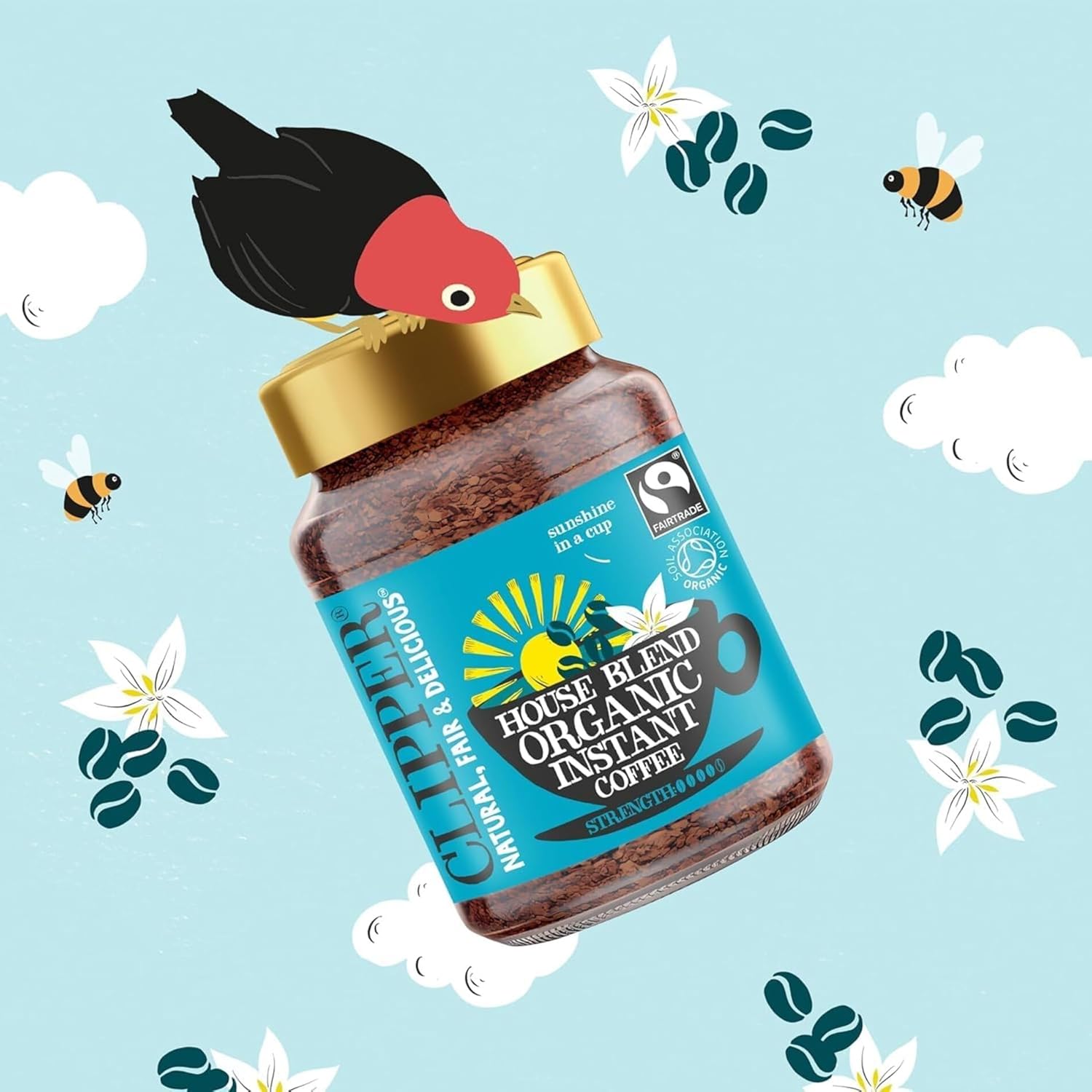 House Blend Organic Instant Coffee 100g - Clipper - Instant Coffee - Clipper