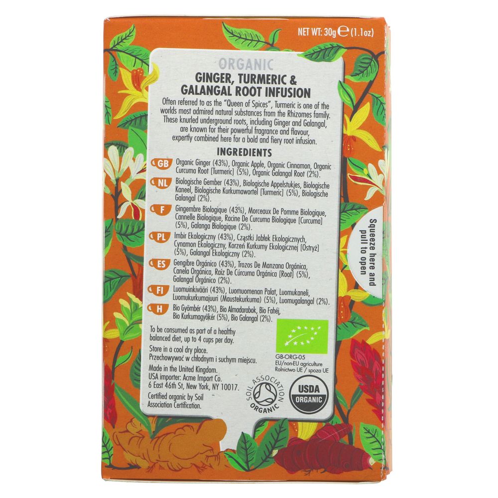 Turmeric Root Brew Botanical Infusion 20 bags