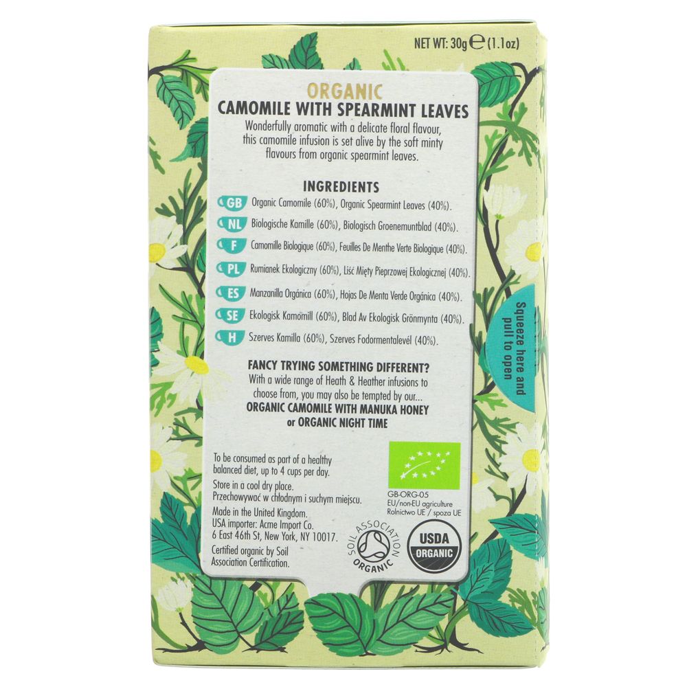 Camomile & Spearmint Infusion 20 bags