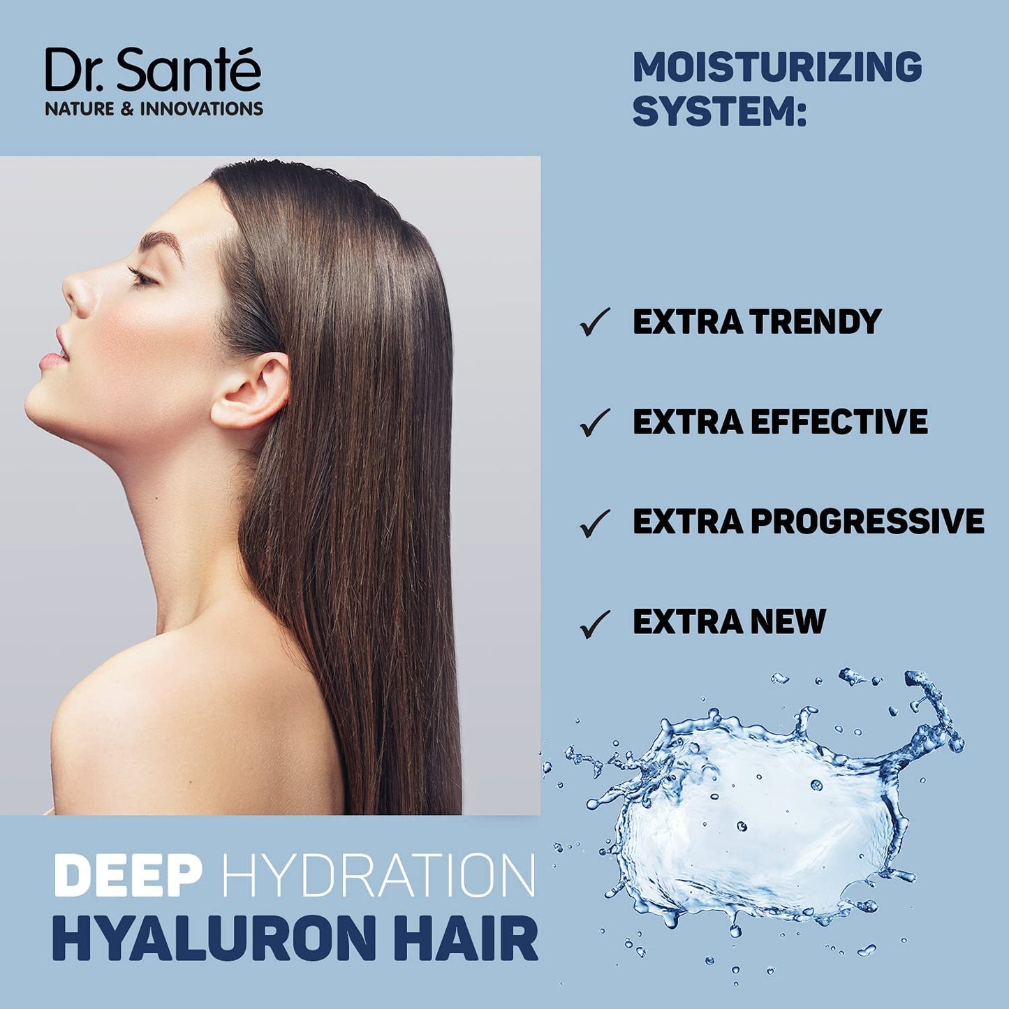 Hyaluronic Deep Hydration Hair Mask 1000ml - Dr. Sante - Hair Mask - Eco Natural Products