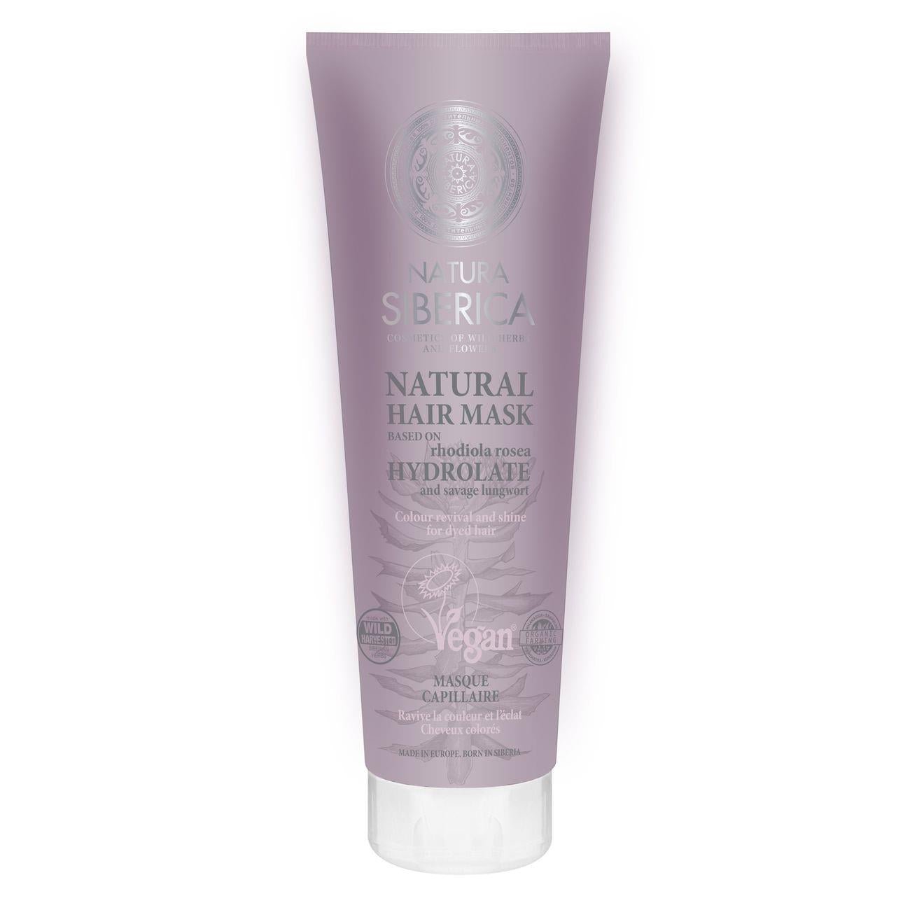 Hydrolate Hair Mask Colour and Shine 400ml - Eco Natural Products - Natura Siberica - Deep Conditioning