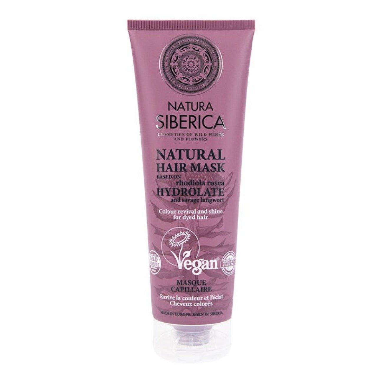 Hydrolate Hair Mask Colour and Shine 400ml - Eco Natural Products - Natura Siberica - Deep Conditioning